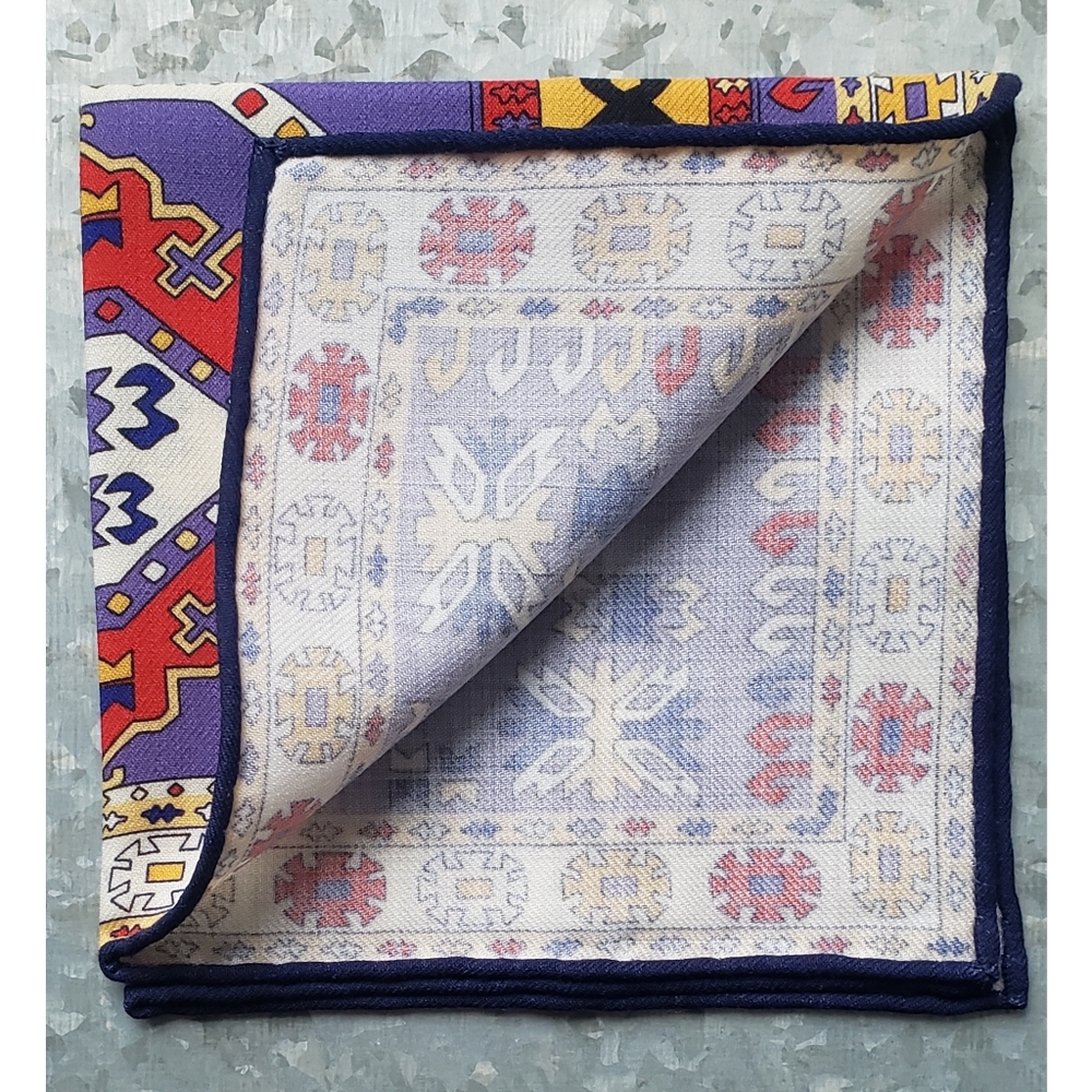 34. J.Crew Wool challis pocket square - Picture 3 of 4
